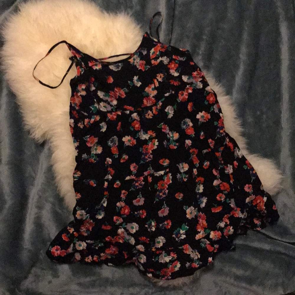 Spaghetti Strap Floral Dress